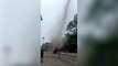 Tornado whips through steel plans as workers watch in amazement