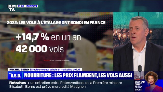 Inflation: dans les supermarchés, les vols ont augmenté , affirme Michel Biero (Lidl)