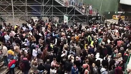 Exterior de la estación de Madrid Chamartín tras el caos en Renfe