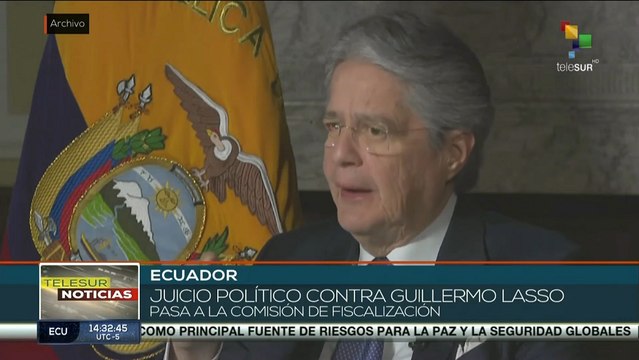 teleSUR Noticias 15:30 31-03: Parlamento ecuatoriano resolvió iniciar juicio político contra Lasso