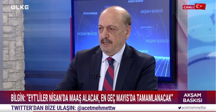 Asgari Ücrete Ara Zam Açıklaması | Çalışma ve Sosyal Güvenlik Bakanı Vedat Bilgin Ülke TV'de Duyurdu