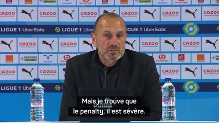 29e j. - Der Zakarian : "Je trouve que le penalty, il est sévère"