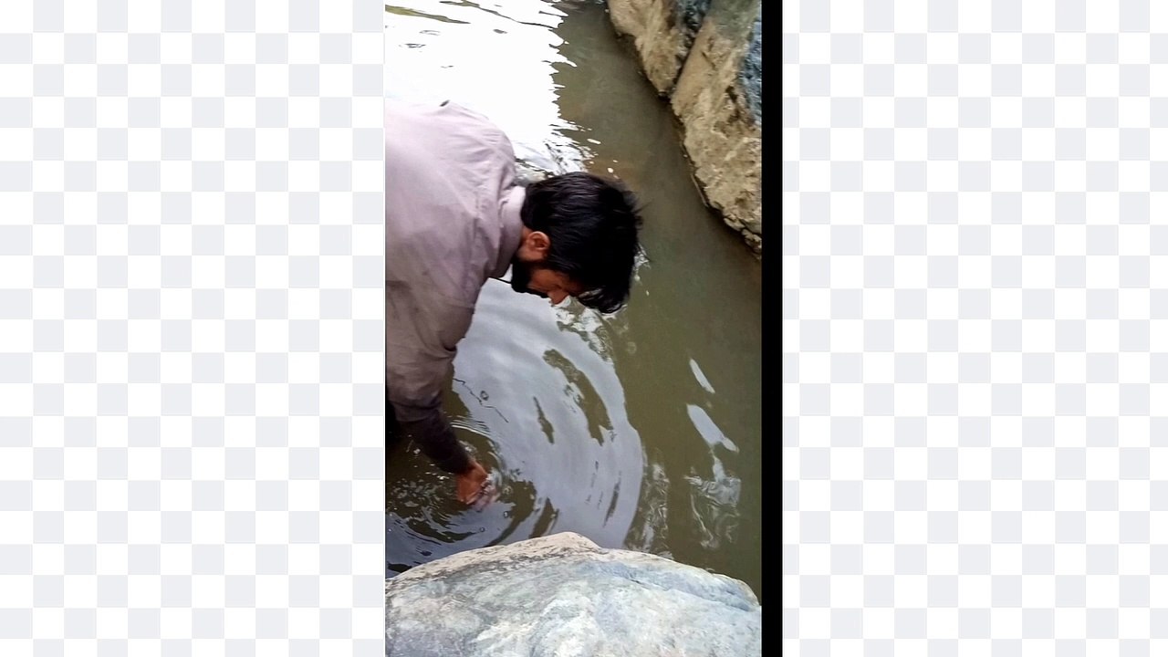 fishing in small river
