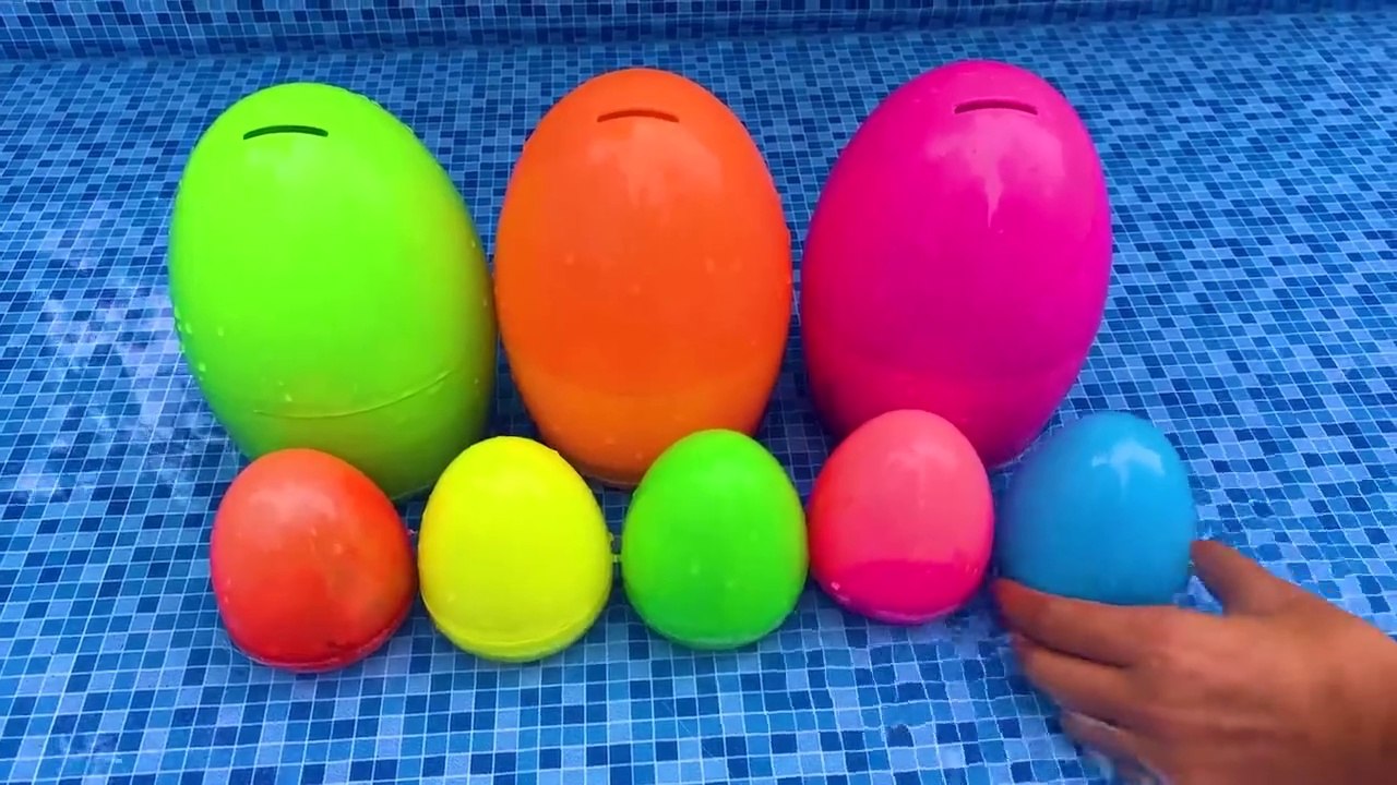 Surprise eggs contain So cute ducklings, koi fish, crabs, catfish, Freshwater shark, goldfish, eel