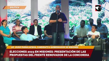 Lanzamiento de la campaña electoral 2023: Hugo Passalacqua presentó sus propuestas