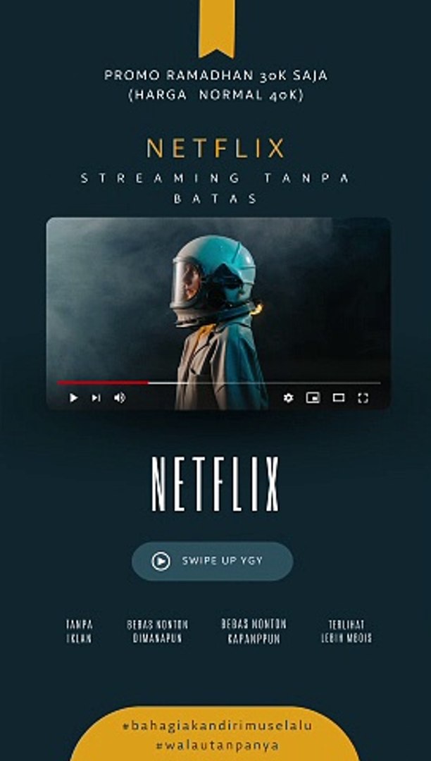 ⁣Green Blue Astronaut Film Cinematic Movie Poster Instagram Story