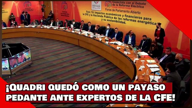 ¡VEAN! ¡Quadri quedó como un payaso pedante ante los expertos de la CFE!