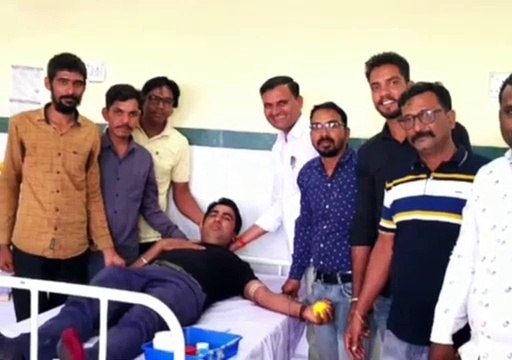 रक्तदान शिविर में 75 यूनिट हुआ रक्तदान
