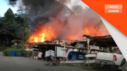 3 melecur, seorang sesak nafas, rumah panjang 33 pintu terbakar