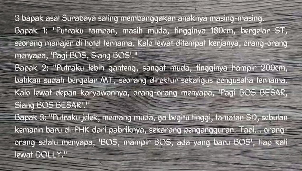 Humor Jadoel 001 - Kompilasi Lelucon untuk Senyum dan Tawa / Jokes Compilation for Smile and Laugh