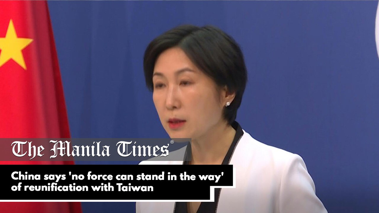 China says 'no force can stand in the way' of reunification with Taiwan