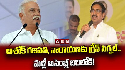 అశోక్‌ గజపతి, నారాయణకు గ్రీన్ సిగ్నల్..మళ్లీ అసెంబ్లీ బరిలోకి! || AP Assembly TDP Leaders||ABNTelugu