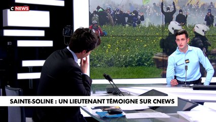 Sainte Soline : Le lieutenant de Gendarmerie Martin, présent lors des affrontements avec des manifestants radicaux témoigne sur CNews de la violence des affrontements