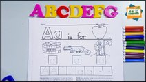 A to z drawing Letters A for Apple -Teaching Writing ABC for Preschool -Alphabet for Kids part 3