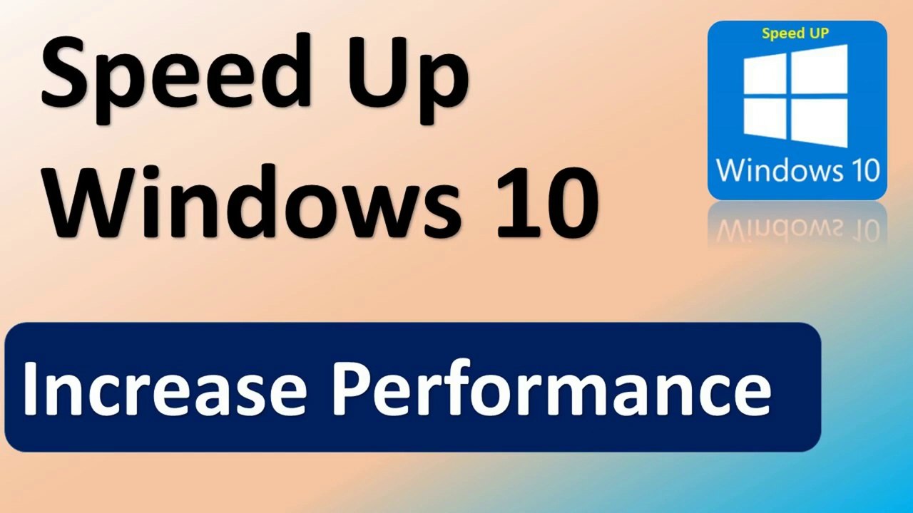 how to speed up windows 10 _ How to increase windows 10 performance ...