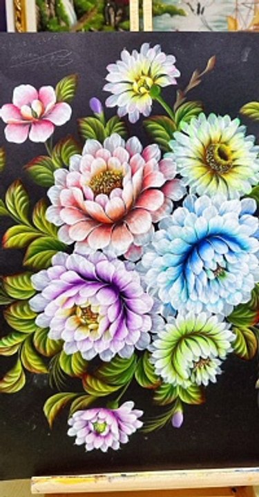 Making beautiful painting