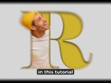 How to create a stunning letter (R) portrait design tutorial in Photoshop