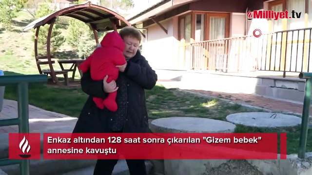 Enkaz altından 128 saat sonra çıkarılan Gizem bebek annesine kavuştu