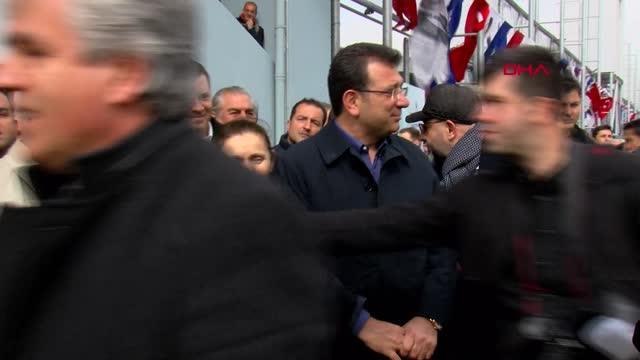İSTANBUL-İMAMOĞLU VE AKŞENER İBB GAZİOSMANPAŞA HALİT KIVANÇ ŞEHİR STADININ AÇILIŞ TÖRENİNE KATILDI
