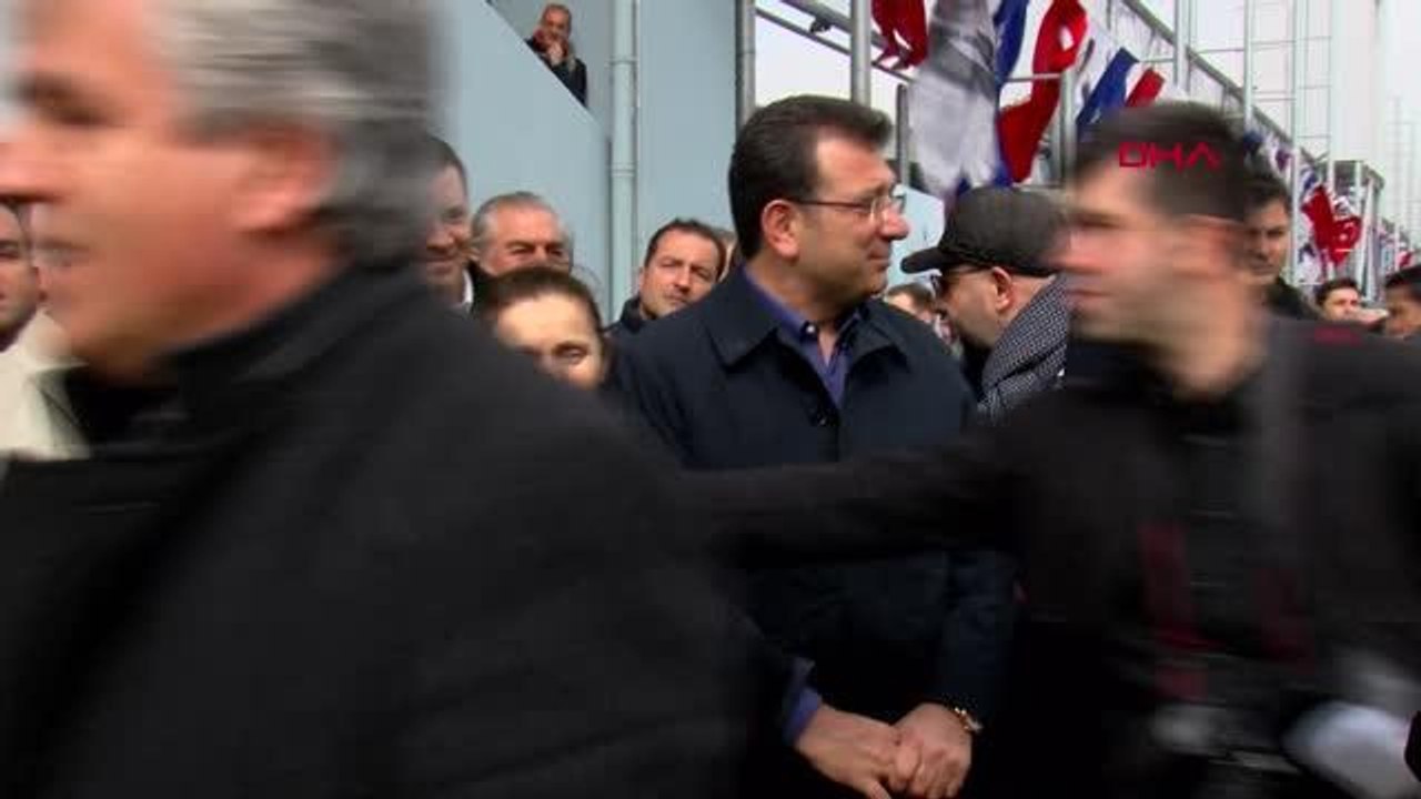 İSTANBUL-İMAMOĞLU VE AKŞENER İBB GAZİOSMANPAŞA HALİT KIVANÇ ŞEHİR STADININ AÇILIŞ TÖRENİNE KATILDI