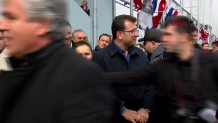 İSTANBUL-İMAMOĞLU VE AKŞENER İBB GAZİOSMANPAŞA HALİT KIVANÇ ŞEHİR STADININ AÇILIŞ TÖRENİNE KATILDI