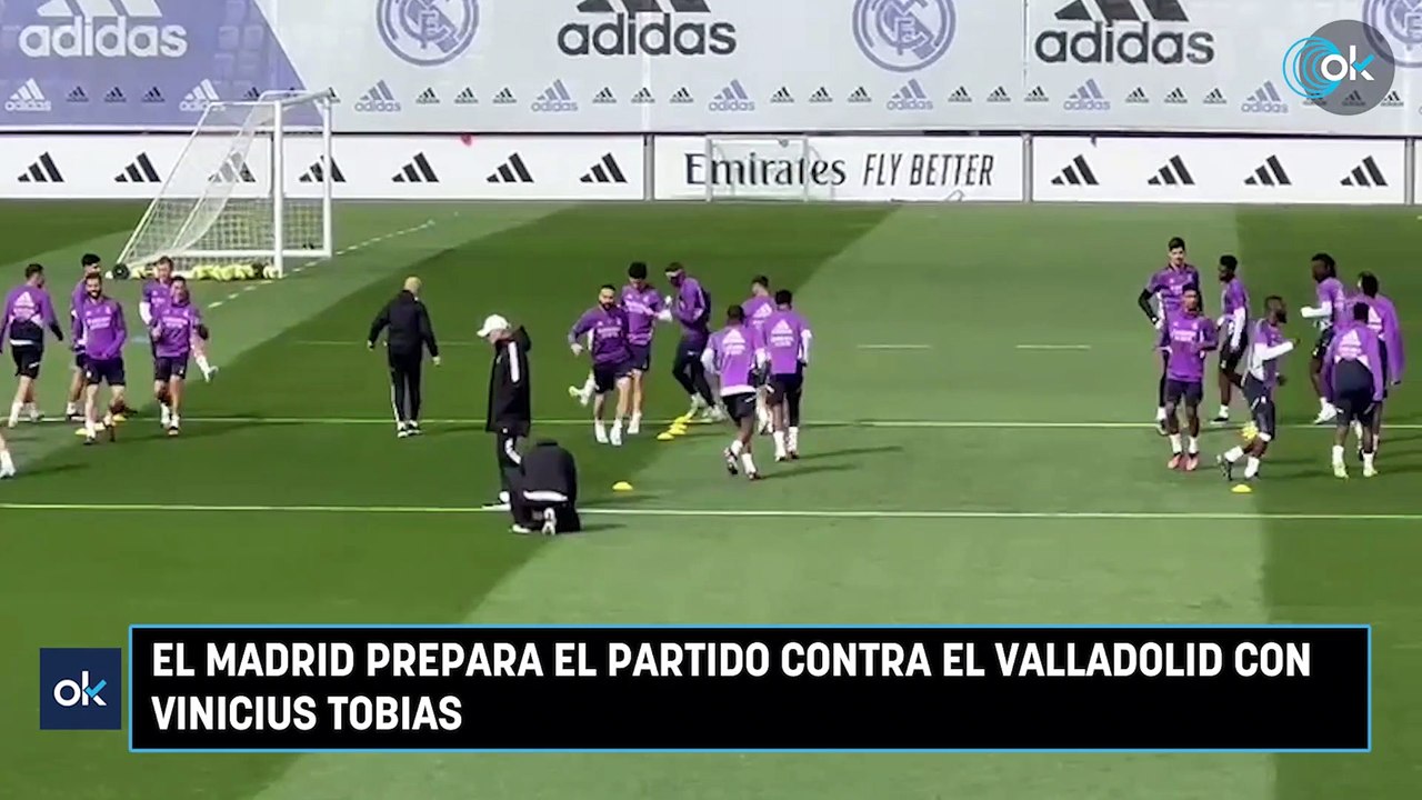 El Madrid prepara el partido contra el Valladolid con Vinicius Tobias