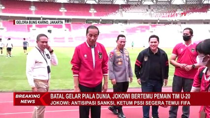 Temui Pemain Timnas U-20 di GBK, Jokowi: Beberapa dari Mereka Ingin Masuk TNI-Polri