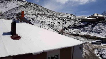 Erciş'te kar yağışı hayvan yetiştiricilerine zor anlar yaşattı