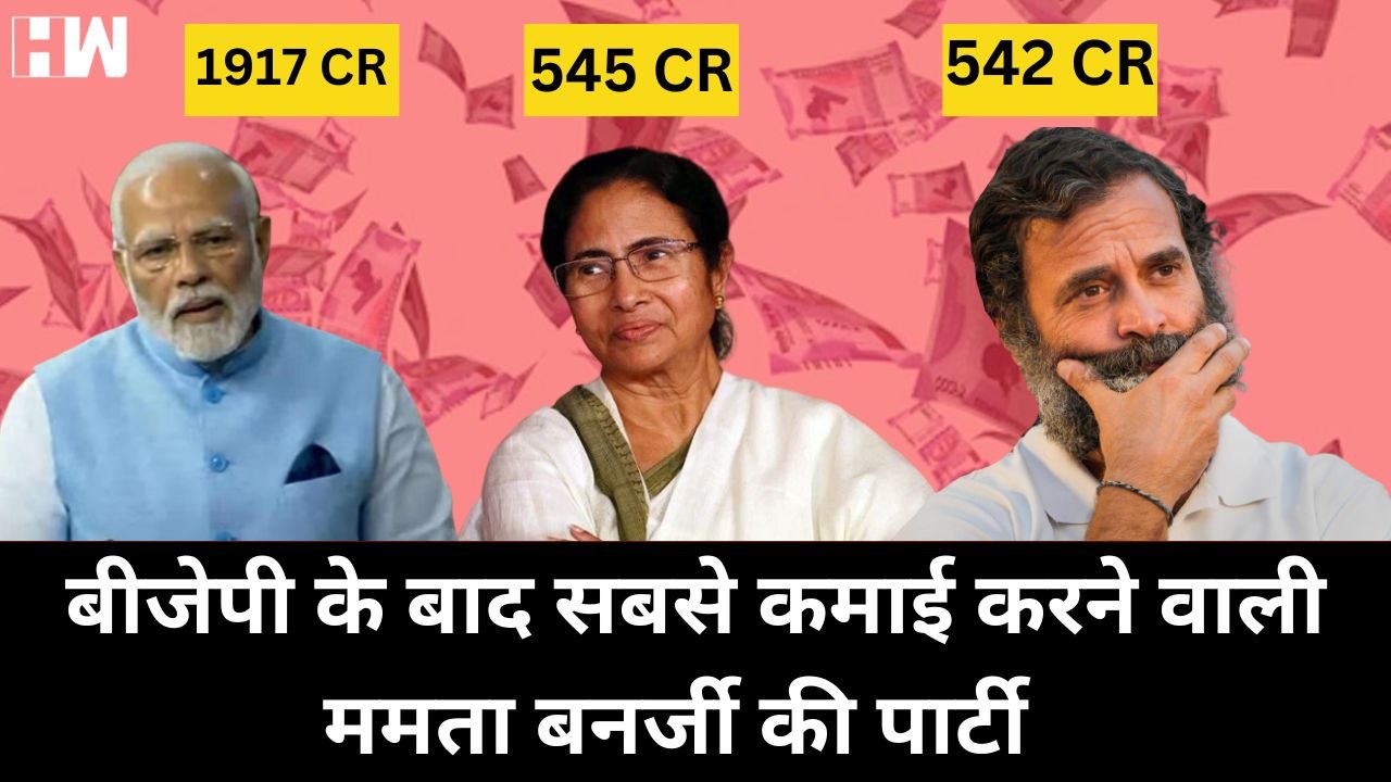 Congress से ज़्यादा मालामाल हुई Mamata Banerjee, एक साल में 545 करोड़ की कमाई | Rahul Gandhi | PM Modi