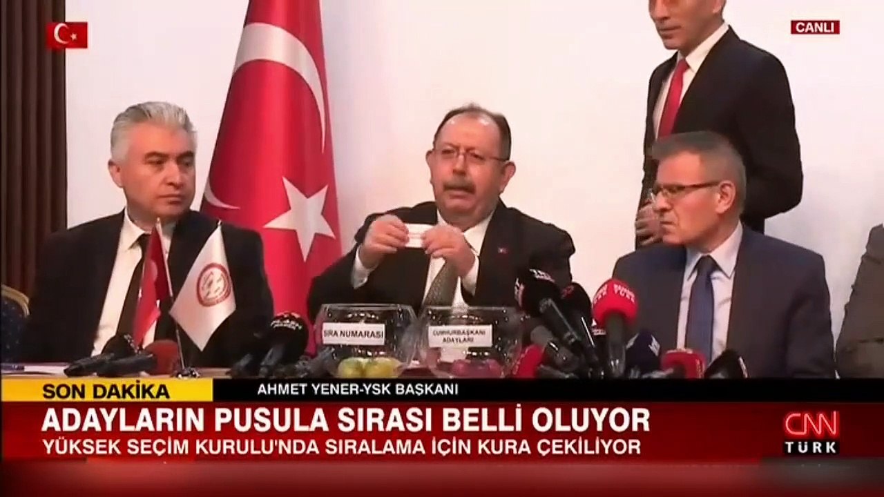 YSK'da kura çekimi