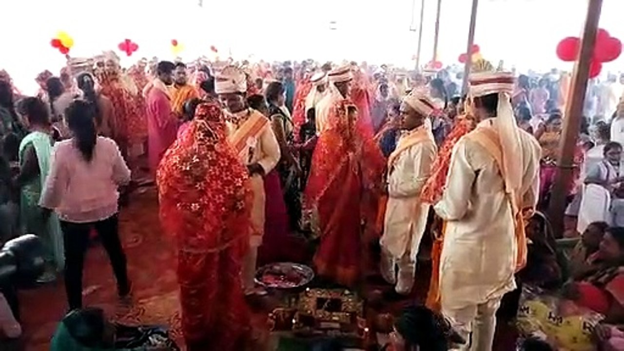 कोरबा और कटघोरा के सामूहिक विवाह में 125 जोड़े...