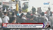 Ilang mga pantalan at terminal ng bus, naghahanda na sa dagsa ng mga pasahero sa Holy Week | 24 Oras Weekend