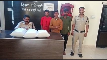A customer selling ganja from Madhya Pradesh was caught by the police, 9 kg of ganja recovered