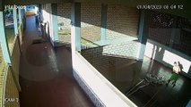 Câmera flagra furto na Escola Professora Dilair Silverio Fogaça