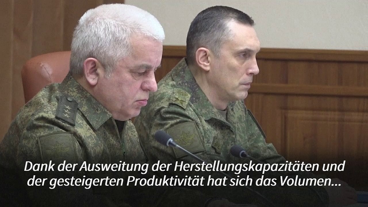 Schoigu: Munitionsproduktion für russische Truppen 'vervielfacht'