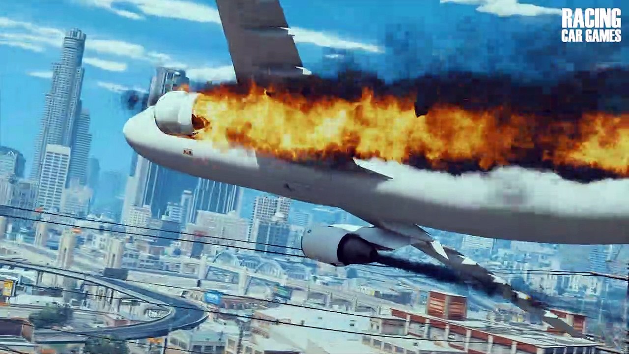 Airbus A300 Made Emergency Landing on Vespucci Beach - GTA 5