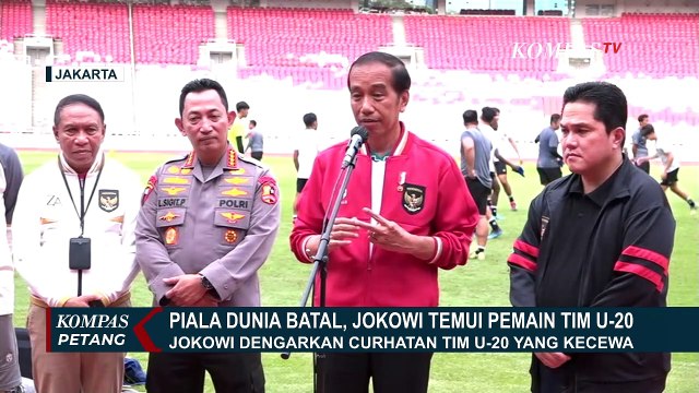 Begini isi Curhatan Timnas U-20 ke Presiden Jokowi, Usai Indonesia Batal Jadi Tuan Rumah