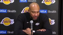 Coach Darvin Ham after the Los Angeles Lakers win against Minnesota Timberwolves
