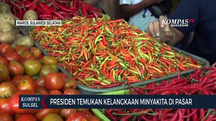 Presiden Temukan Kelangkaan Minyakita Di Pasar Tradisional Di Maros