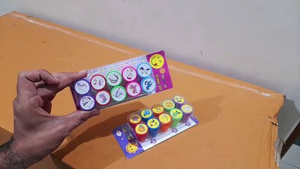 Unboxing and Review of Stamps for Kids Emoji and Motivation Reward