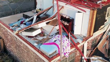 Little Rock neighborhood left in shambles after tornado