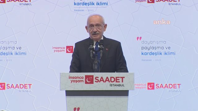 Kemal Kılıçdaroğlu: ''Düşman değil, hasım değil, iyilikte yarışacağız''