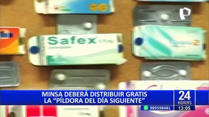 Magistrado del TC asegura que píldora del día siguiente no es abortiva