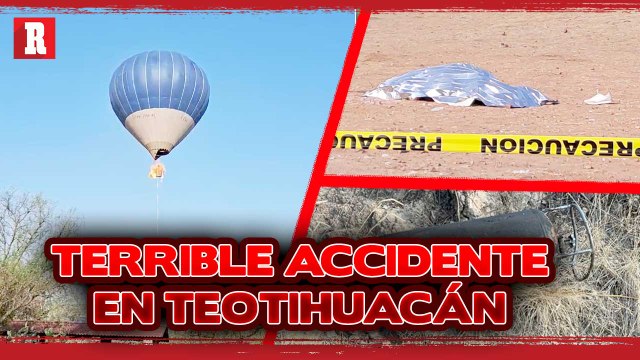 ÚLTIMA HORA: Se INCENDIA globo aerostático en TEOTIHUACÁN