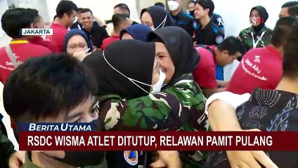 Tangis Haru Relawan RS Darurat Covid Wisma Atlet Berpamitan Pulang