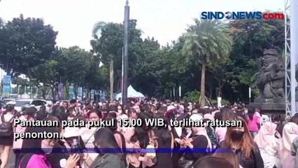 Jelang Konser, SUGBK Dipadati Ratusan Penggemar Blackpink Padati GBK