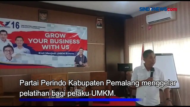 Dorong Kesejahteraan Pelaku UMKM, Partai Perindo Pemalang Gelar Pelatihan