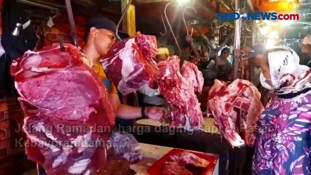 Jelang Ramadan, Harga Daging Sapi di Pasar Kebayoran Lama Tembus Rp150 Ribu