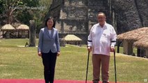 Presidentes de Taiwán y Guatemala reafirman alianza ante templos mayas