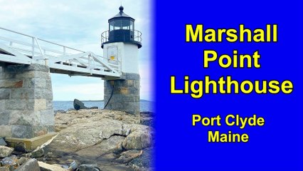 Marshall Point Lighthouse from the FOREST GUMP movie with Tom Hanks located in Port Clyde Maine, USA